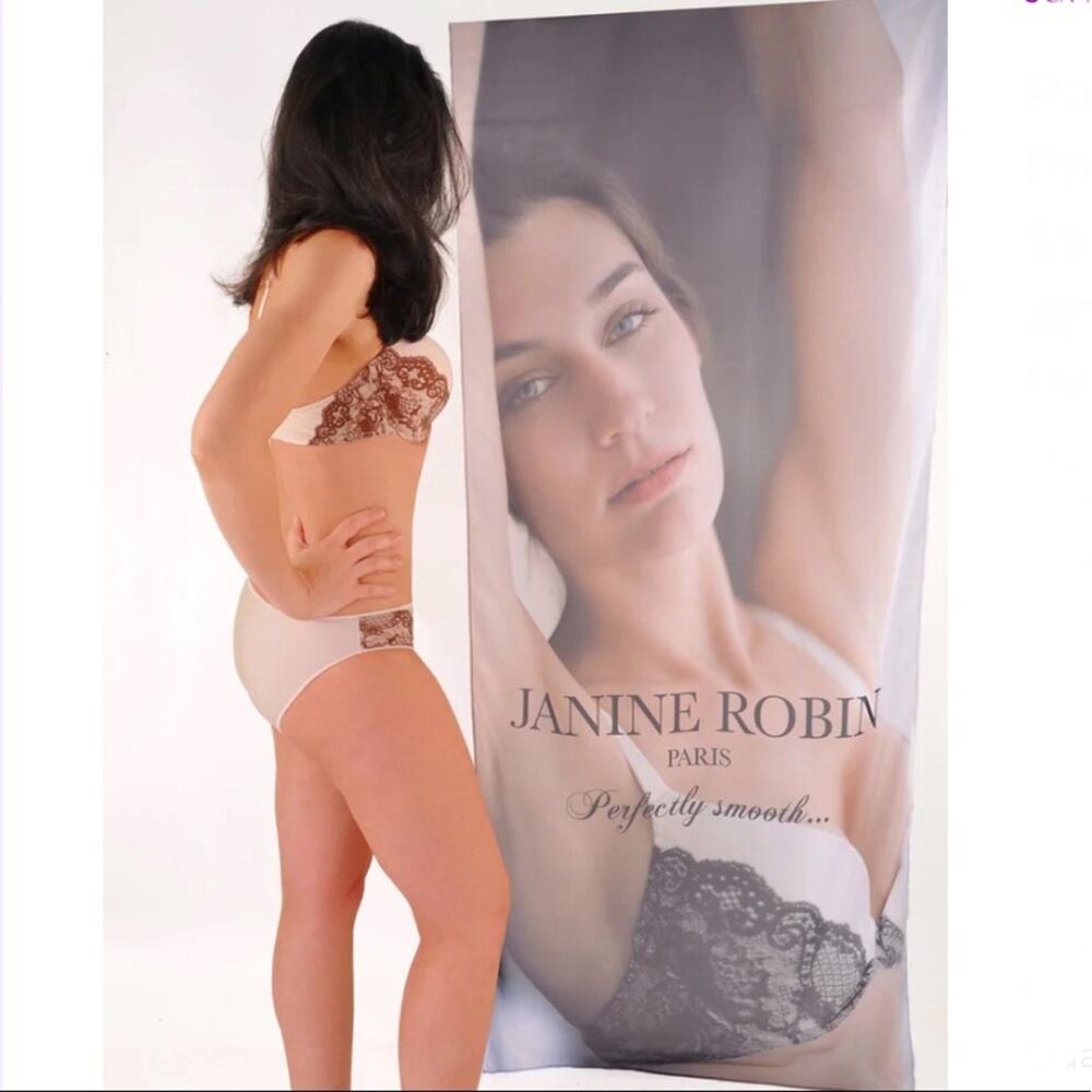 NWOT 3D Illusion Lace T-Shirt Bra by Janine Robin - Paris (Nude 38D)